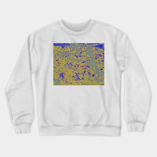 Pastel shades digital rock abstract Crewneck Sweatshirt